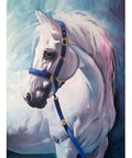Diamond painting White Horse AZ - 1387 Size: 30х40 - Hobby.lt 🇬🇧