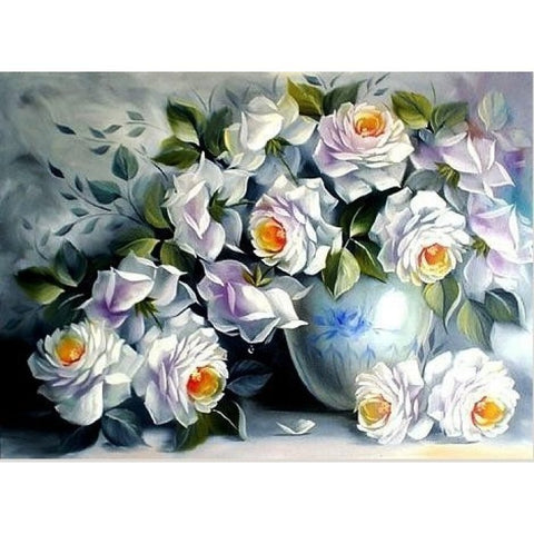 Diamond painting White Roses AZ-1203 Size: 44х60