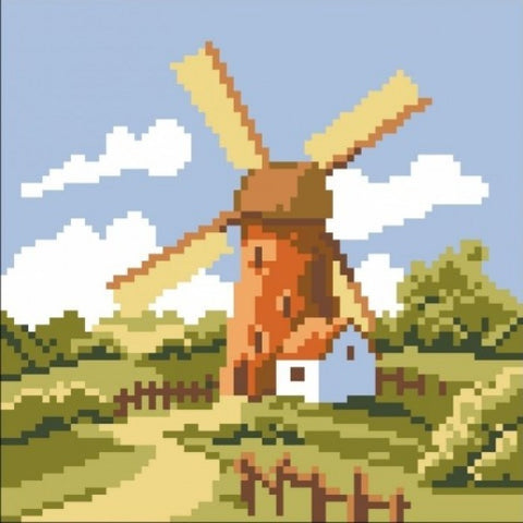 Diamond painting Windmill AZ-155 Size: 18х18