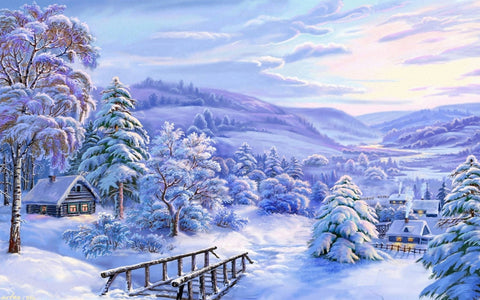 Diamond painting Winter Fairytale AZ - 1277 Size: 60х40 - Hobby.lt 🇬🇧