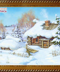 Diamond painting Winter House AZ - 1420 Size: 60х40 - Hobby.lt 🇬🇧