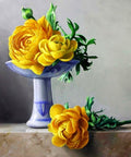 Diamond painting Yellow Peonies AZ - 1194 Size: 50х50 - Hobby.lt 🇬🇧