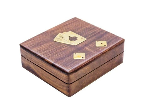 Dice and Cards in Wooden Box – WB114AZ - Hobby.lt 🇬🇧