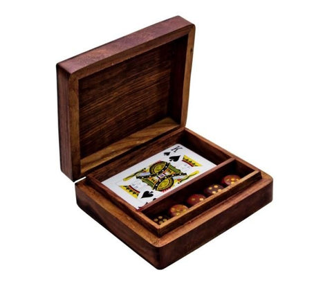 Dice and Cards in Wooden Box – WB114AZ - Hobby.lt 🇬🇧