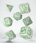 Digital Glowing Dice Set milky glow in the dark and green - Hobby.lt 🇬🇧