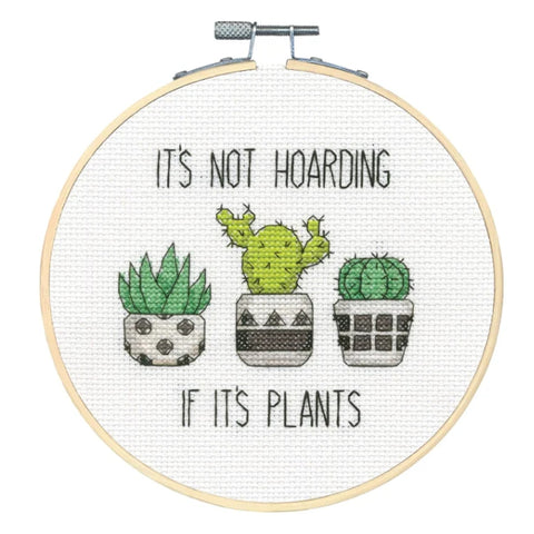 Hoarding Plants (15 cm) - Cross Stitch Kit by DIMENSIONS