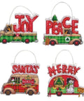 Holiday Truck Ornaments (12 x 10 cm) - Cross Stitch Kit by DIMENSIONS