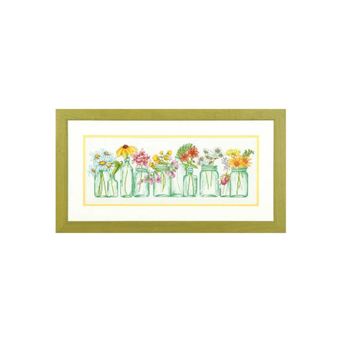Mason Jar Lineup - Cross Stitch Kit by DIMENSIONS