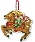 Reindeer Ornament - Cross Stitch Kit by DIMENSIONS