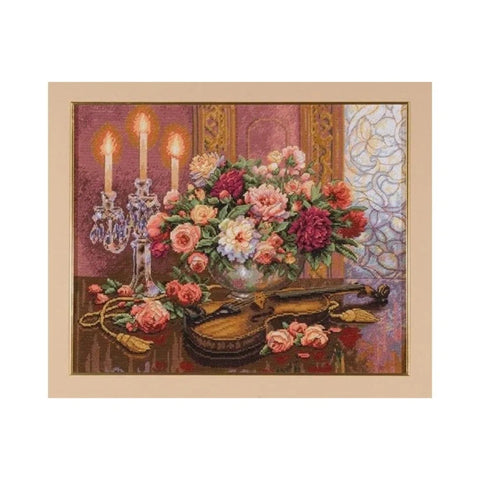 Romantic Floral - Cross Stitch Kit by DIMENSIONS