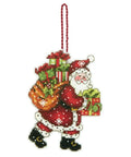 Santa and Bag Ornament - Cross Stitch Kit by DIMENSIONS