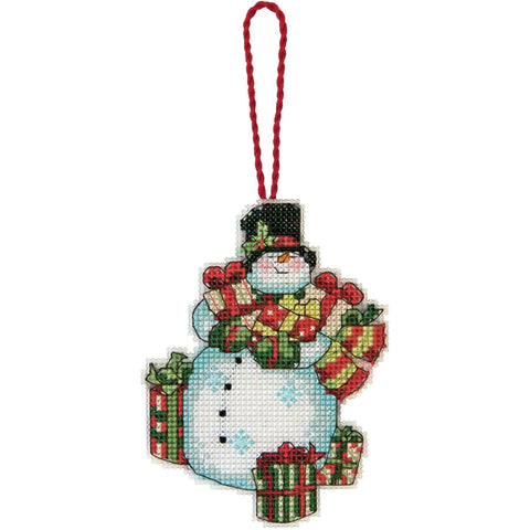 Snowman Ornament (7.6 x 10.1 cm) - Cross Stitch Kit by DIMENSIONS