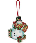 Snowman Ornament - Cross Stitch Kit by DIMENSIONS