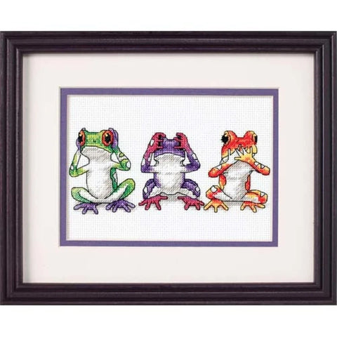 Tree Frog Trio - Cross Stitch Kit by DIMENSIONS