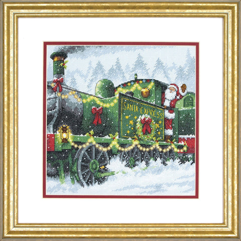 DIMENSONS. Santa Express (25 x 25 cm) - Cross Stitch Kit by DIMENSIONS