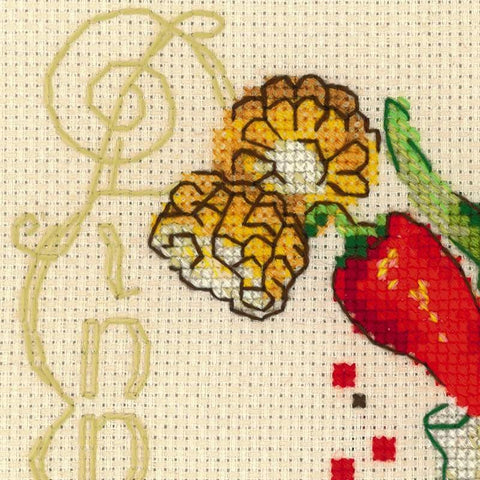 Dinner cross stitch kit by RIOLIS Ref. no.: 1686 - Hobby.lt 🇬🇧