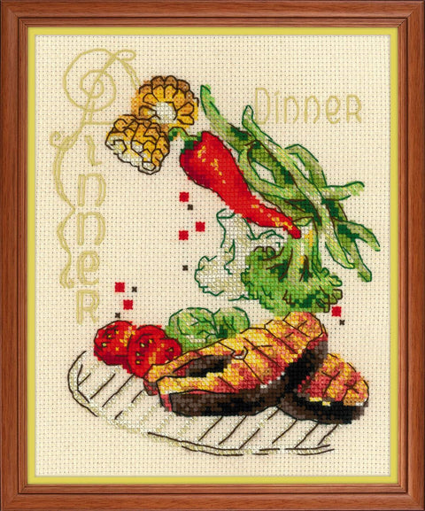 Dinner cross stitch kit by RIOLIS Ref. no.: 1686