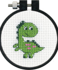 Dino (7 x 7 cm) - Cross Stitch Kit by DIMENSIONS - Hobby.lt 🇬🇧