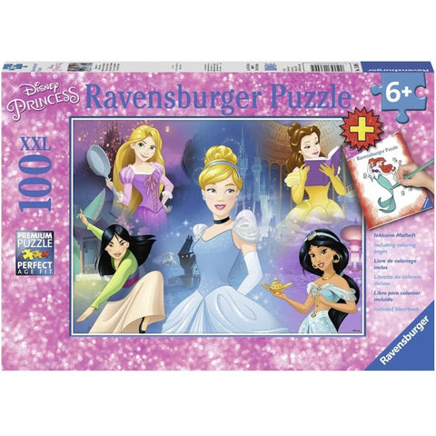 Disney's Charming Princess 100 Piece Puzzle + booklet - Hobby.lt