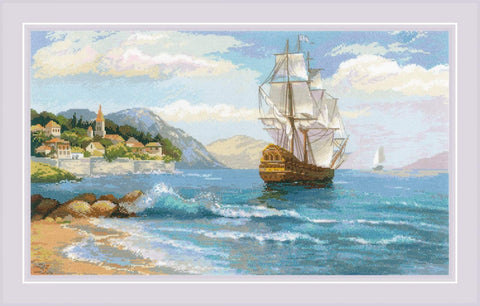 Distant Shores cross stitch kit by RIOLIS Ref. no.: 1900