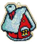 Diamond mosaic souvenir Winter House WW116 - Hobby.lt