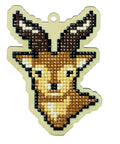 Diamond mosaic souvenir Mountain Deer WW128 - Hobby.lt