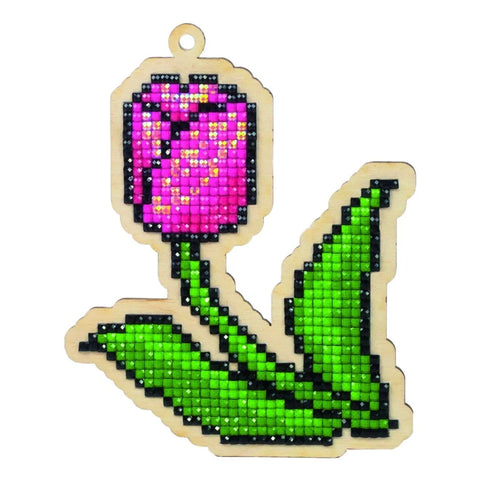 Diamond mosaic souvenir Tulip WW136 - Hobby.lt