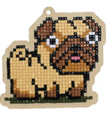 Diamond mosaic souvenir Pug WW186 - Hobby.lt