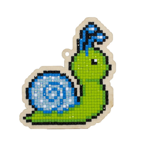 Diamond mosaic souvenir Blue Snail WW265 - Hobby.lt