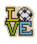 Diamond mosaic souvenir Love Football WW298 - Hobby.lt