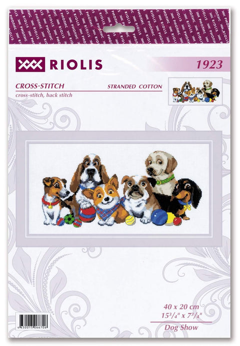 Dog Show cross stitch kit by RIOLIS Ref. no.: 1923 - Hobby.lt 🇬🇧