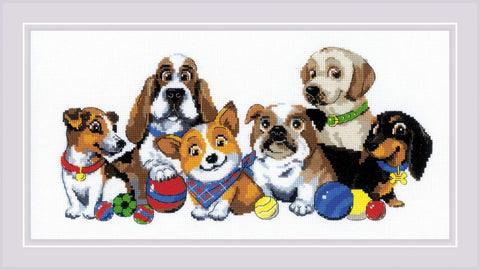 Dog Show cross stitch kit by RIOLIS Ref. no.: 1923 - Hobby.lt 🇬🇧