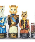 DOGS vs CATS: Handpainted Chess with Rare Wooden Chessboard & Box - Hobby.lt 🇬🇧