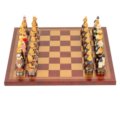 DOGS vs CATS: Unique Handpainted Chess with Leatherette Chessboard - Hobby.lt 🇬🇧