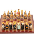 DOGS vs CATS: Unique Handpainted Chess with Leatherette Chessboard - Hobby.lt 🇬🇧