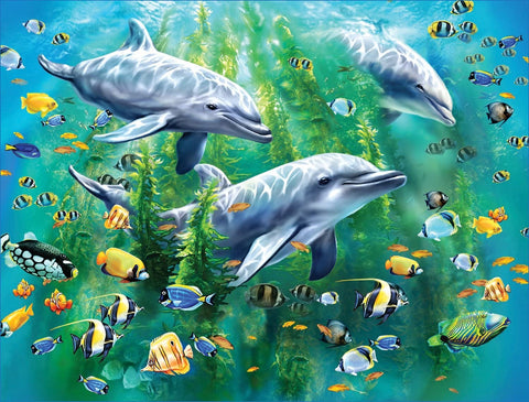 Dolphin Trio - 100pcas. Puzzle