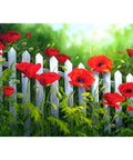 Diamond Painting Kit Garden Poppies WD008
