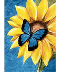 Diamond Painting Kit Butterfly and Sunflower WD031
