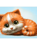 Diamond painting kit Ginger Cat WD194 - Hobby.lt
