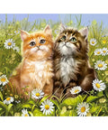Diamond painting kit Summer Kittens WD209 - Hobby.lt