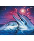 Diamond painting kit Dolphins WD223 - Hobby.lt