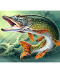 Diamond painting kit Pike WD225 - Hobby.lt
