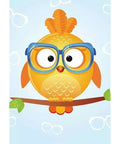 Diamond painting kit Owl Leo WD249 - Hobby.lt