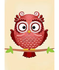 Diamond painting kit Owl Phil WD250 - Hobby.lt