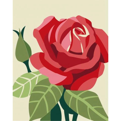 Diamond painting kit Rose WD305 - Hobby.lt