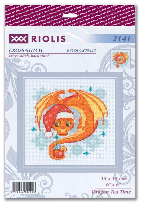 Dragon Tea Time. Cross Stitch kit by RIOLIS Ref. no.: 2141 - Hobby.lt 🇬🇧