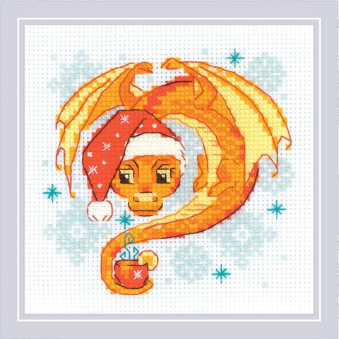 Dragon Tea Time. Cross Stitch kit by RIOLIS Ref. no.: 2141 - Hobby.lt 🇬🇧