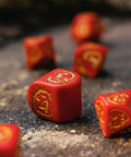 Dragons Modern Dice Set red and gold - Hobby.lt 🇬🇧