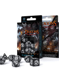 Dragons RPG Dice Set black and white