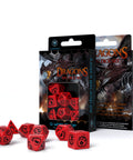 Dragons RPG Dice Set red and black - Hobby.lt 🇬🇧